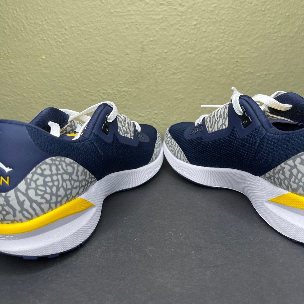 Jordan Zoom Tenacity 88 Size 9 Navy Michigan Wolverines Cement Shoes IF2972-447 - Picture 7 of 9